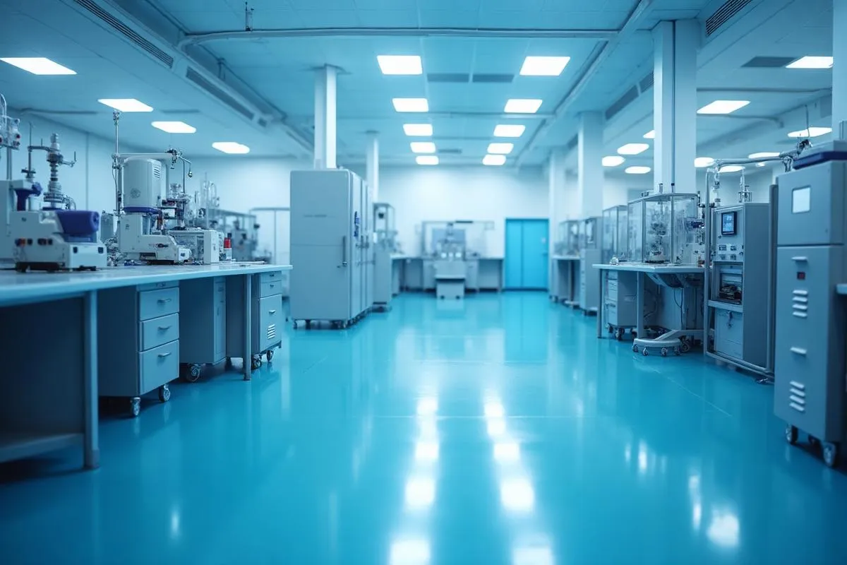 Reactor and production floor at Apex Pharma API